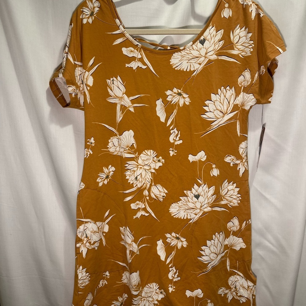 Sherpa Adventure Gear Floral Mustard Dress